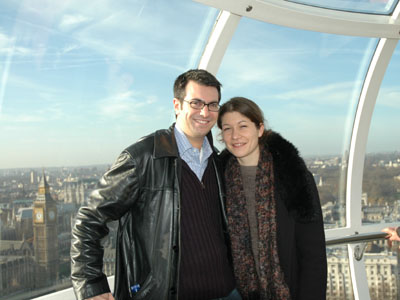 Matt and Aude on the London Eye
